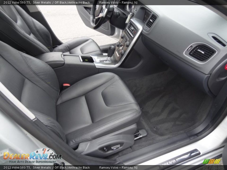 2012 Volvo S60 T5 Silver Metallic / Off Black/Anthracite Black Photo #17