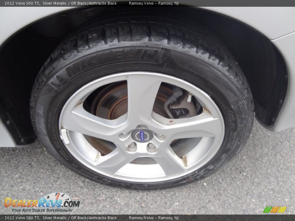 2012 Volvo S60 T5 Silver Metallic / Off Black/Anthracite Black Photo #19