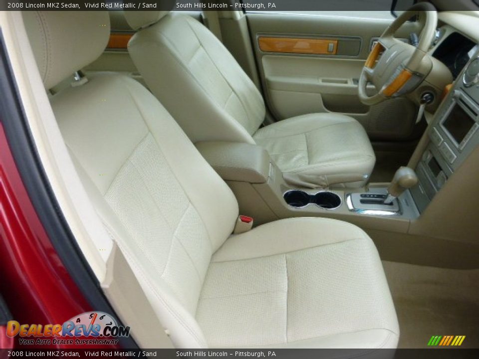 2008 Lincoln MKZ Sedan Vivid Red Metallic / Sand Photo #10
