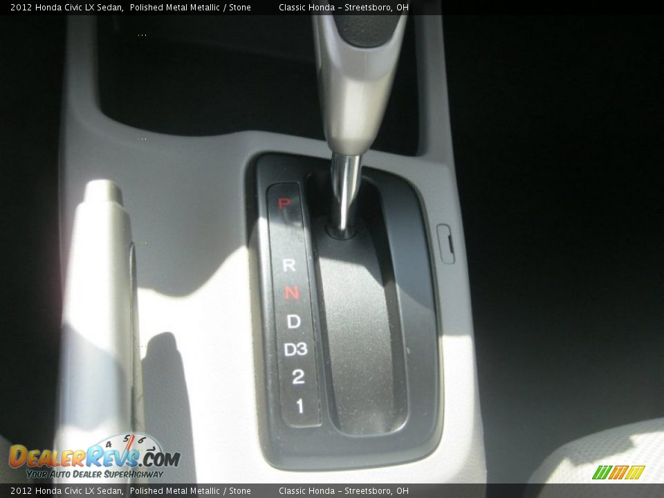 2012 Honda Civic LX Sedan Polished Metal Metallic / Stone Photo #26
