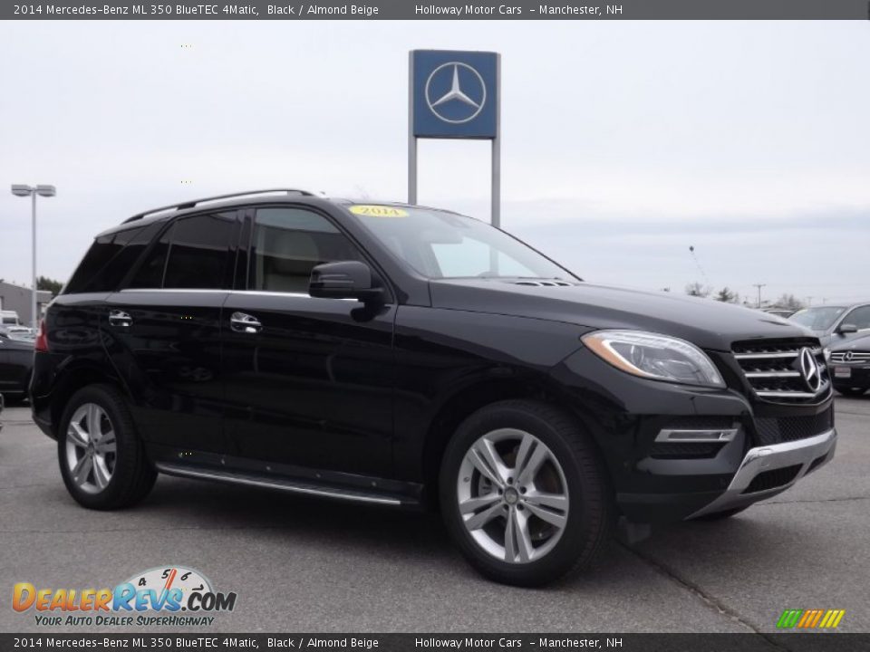 2014 Mercedes-Benz ML 350 BlueTEC 4Matic Black / Almond Beige Photo #3