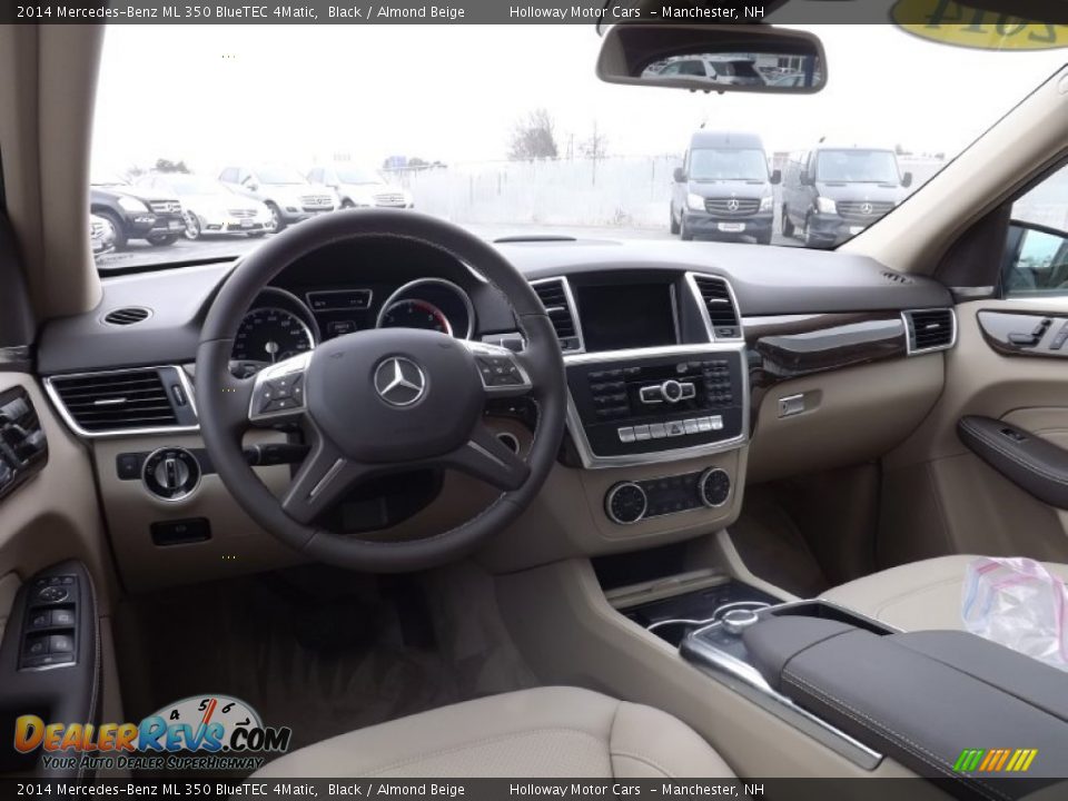 2014 Mercedes-Benz ML 350 BlueTEC 4Matic Black / Almond Beige Photo #10