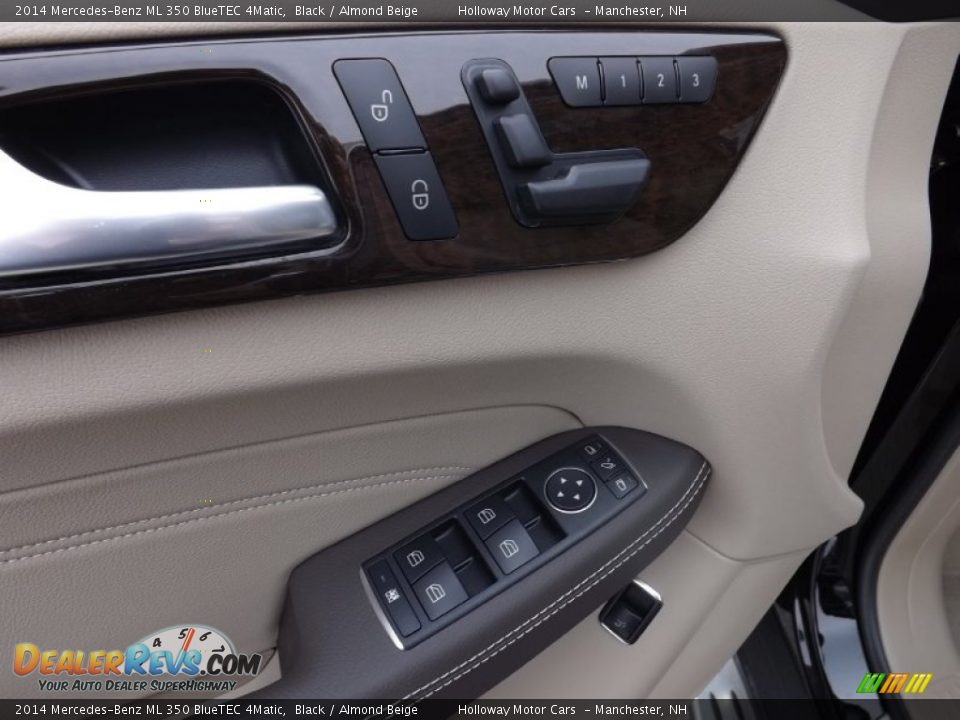 2014 Mercedes-Benz ML 350 BlueTEC 4Matic Black / Almond Beige Photo #24
