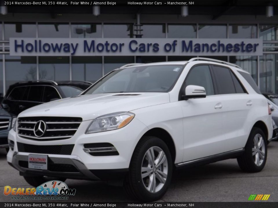 2014 Mercedes-Benz ML 350 4Matic Polar White / Almond Beige Photo #1