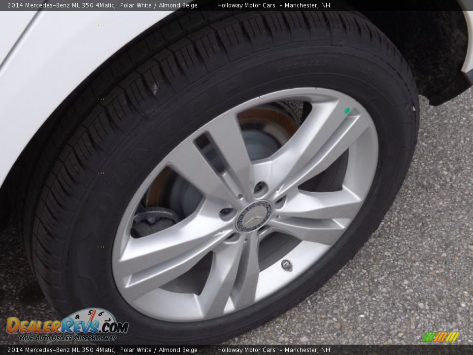 2014 Mercedes-Benz ML 350 4Matic Polar White / Almond Beige Photo #5
