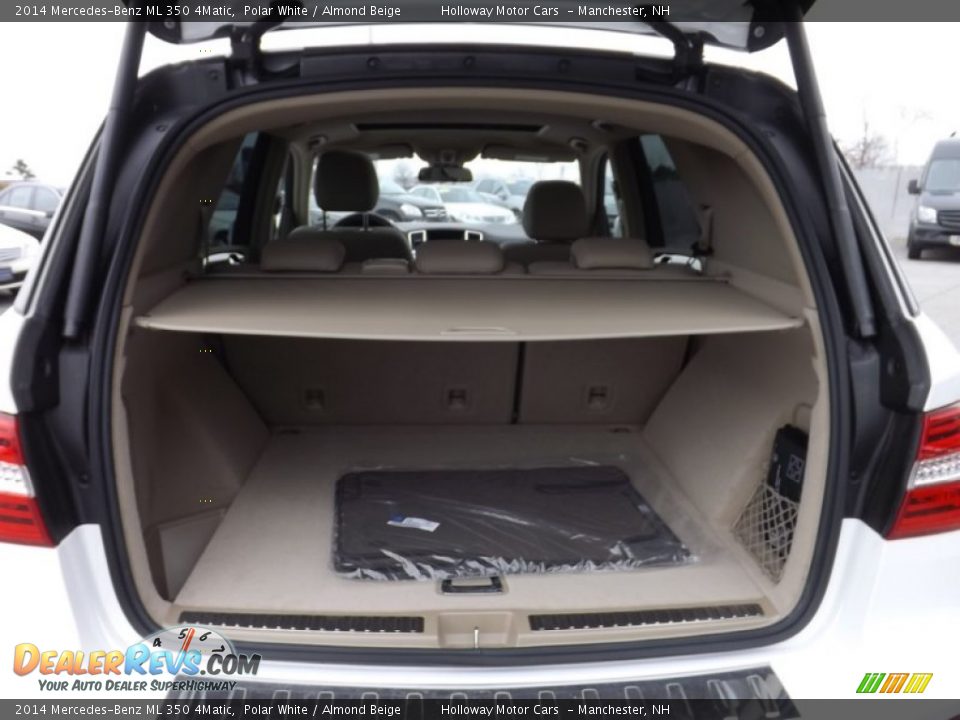 2014 Mercedes-Benz ML 350 4Matic Polar White / Almond Beige Photo #6