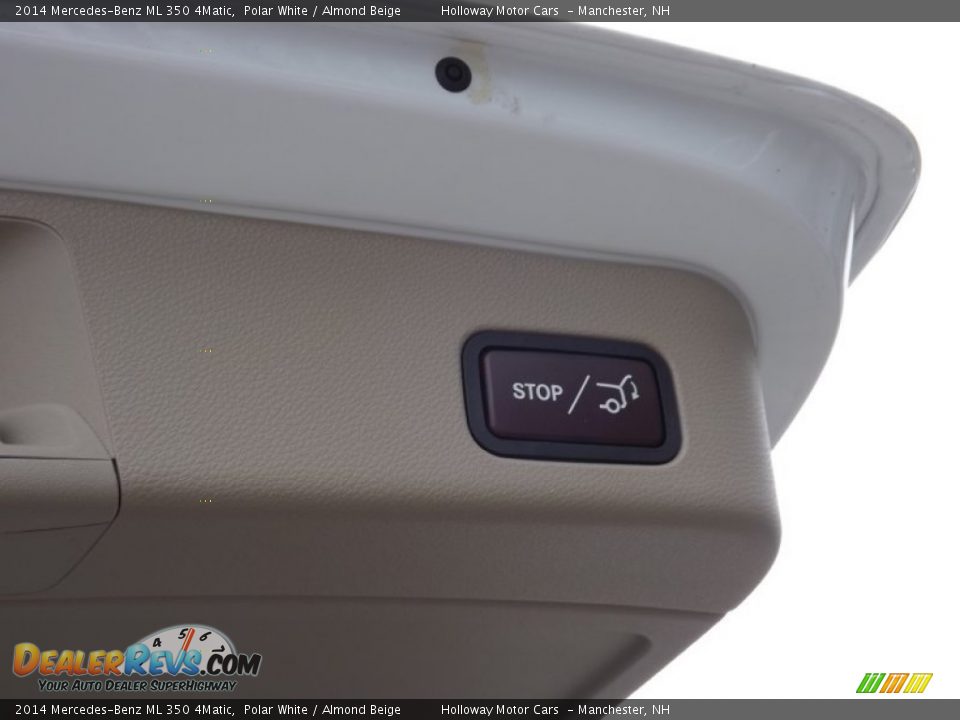 2014 Mercedes-Benz ML 350 4Matic Polar White / Almond Beige Photo #8