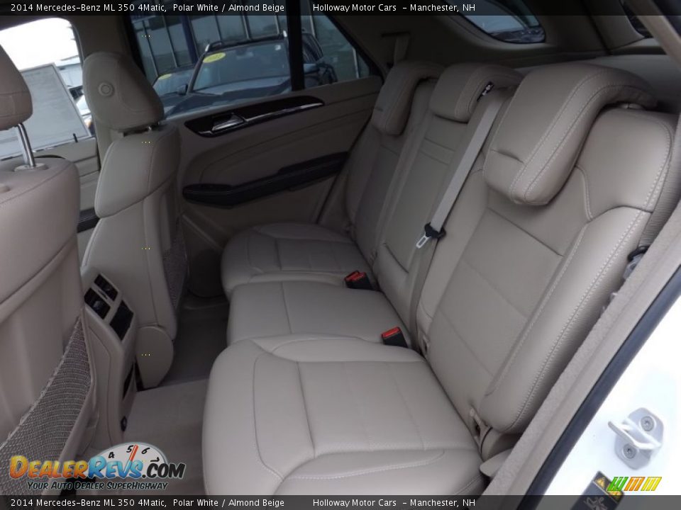 2014 Mercedes-Benz ML 350 4Matic Polar White / Almond Beige Photo #9