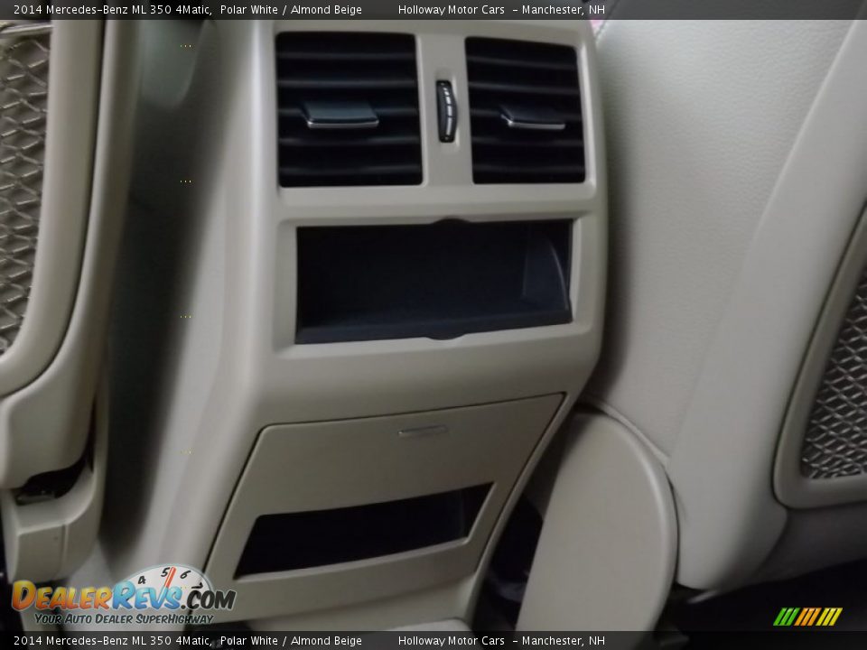 2014 Mercedes-Benz ML 350 4Matic Polar White / Almond Beige Photo #10