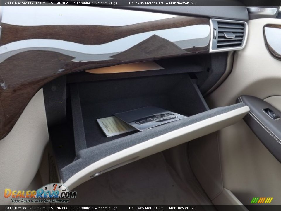 2014 Mercedes-Benz ML 350 4Matic Polar White / Almond Beige Photo #14
