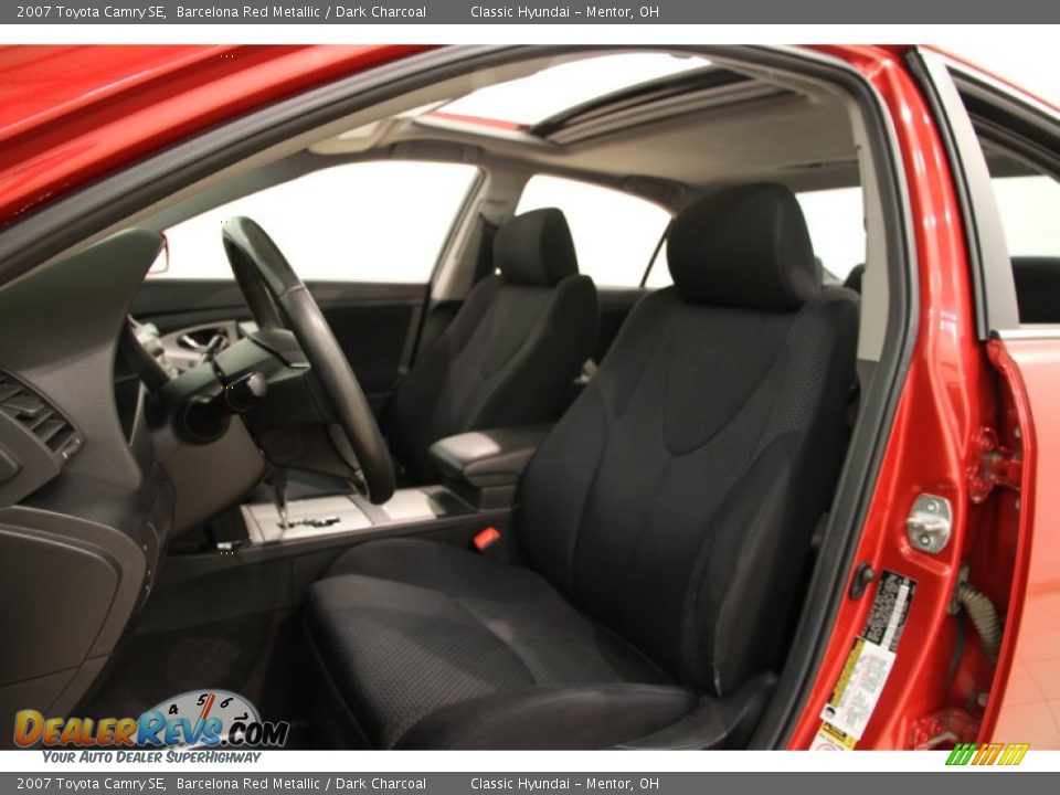 2007 Toyota Camry SE Barcelona Red Metallic / Dark Charcoal Photo #5