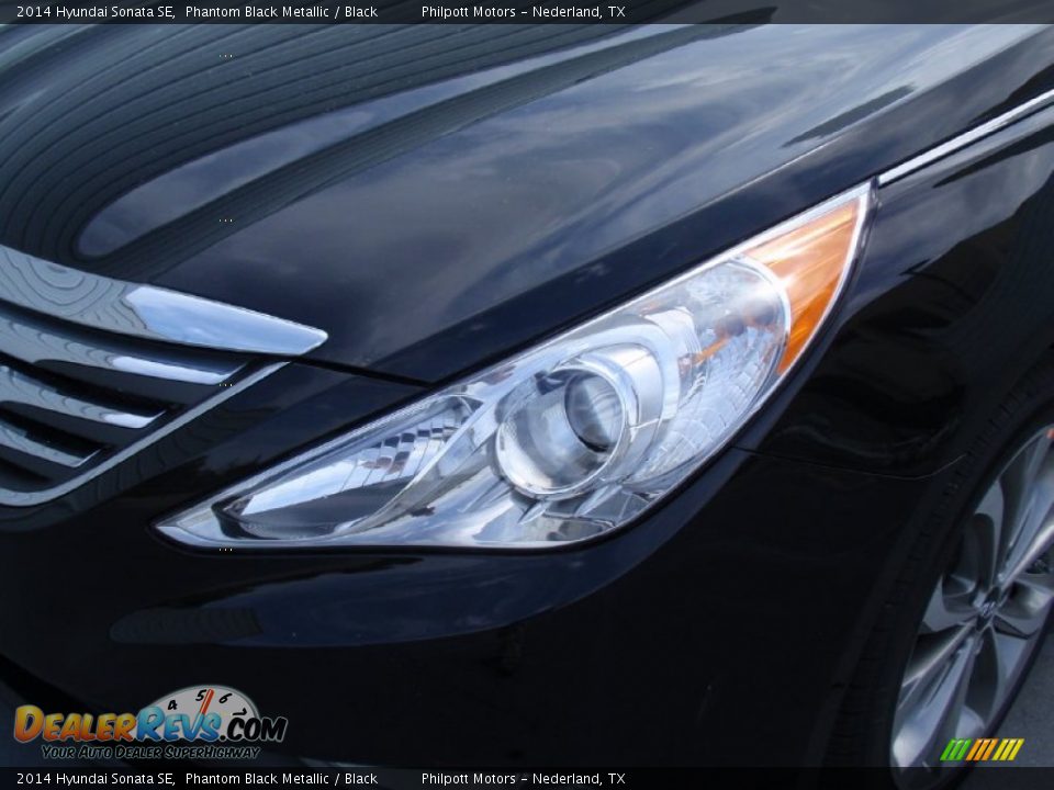 2014 Hyundai Sonata SE Phantom Black Metallic / Black Photo #9