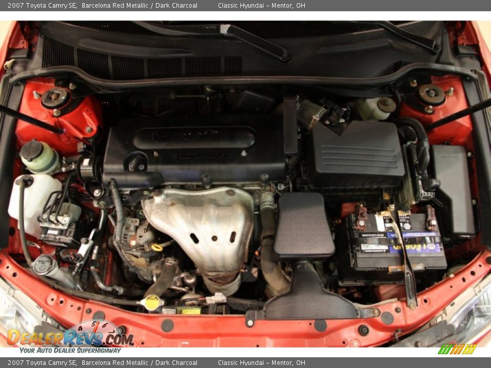 2007 Toyota Camry SE Barcelona Red Metallic / Dark Charcoal Photo #15
