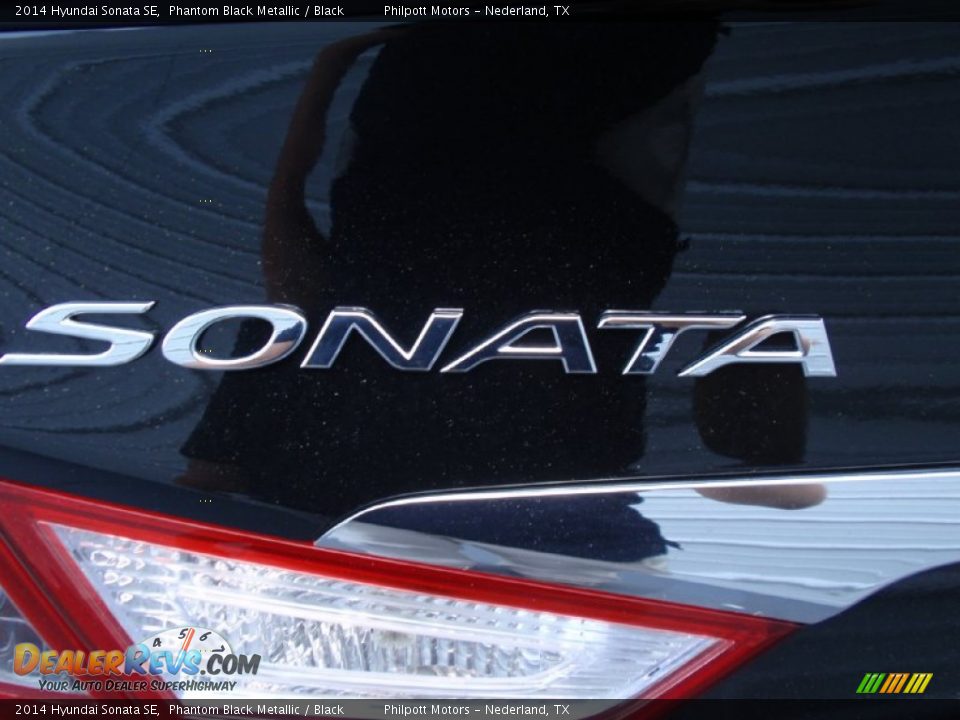 2014 Hyundai Sonata SE Phantom Black Metallic / Black Photo #14