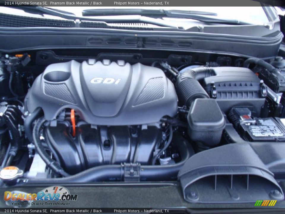 2014 Hyundai Sonata SE Phantom Black Metallic / Black Photo #15