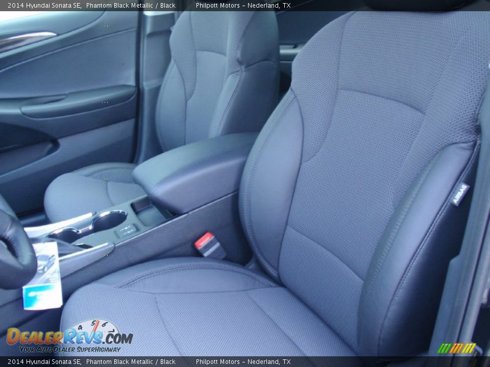2014 Hyundai Sonata SE Phantom Black Metallic / Black Photo #25