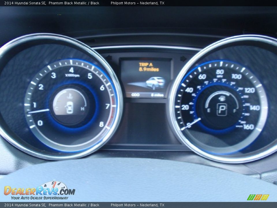 2014 Hyundai Sonata SE Phantom Black Metallic / Black Photo #31