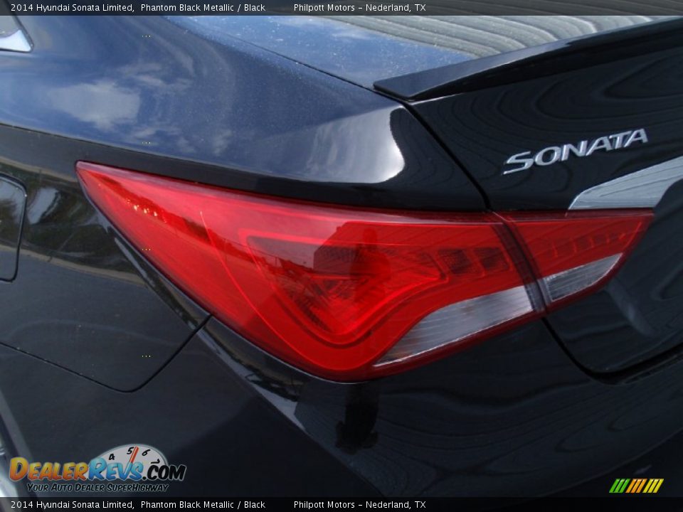 2014 Hyundai Sonata Limited Phantom Black Metallic / Black Photo #13