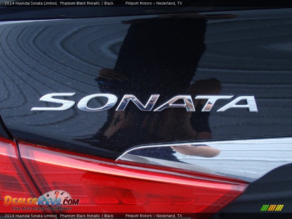 2014 Hyundai Sonata Limited Phantom Black Metallic / Black Photo #14