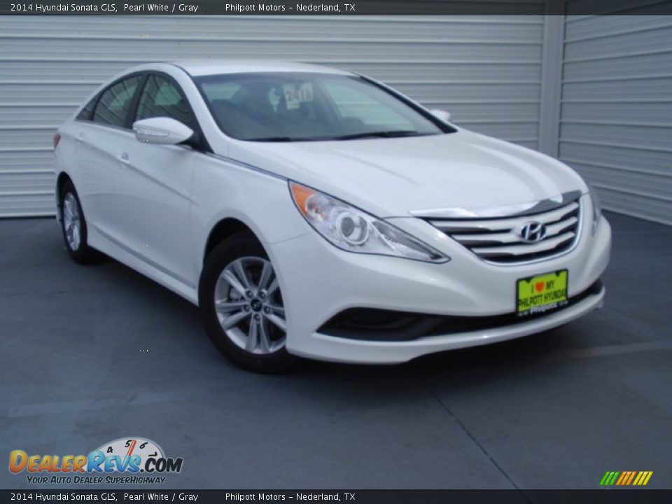 2014 Hyundai Sonata GLS Pearl White / Gray Photo #1