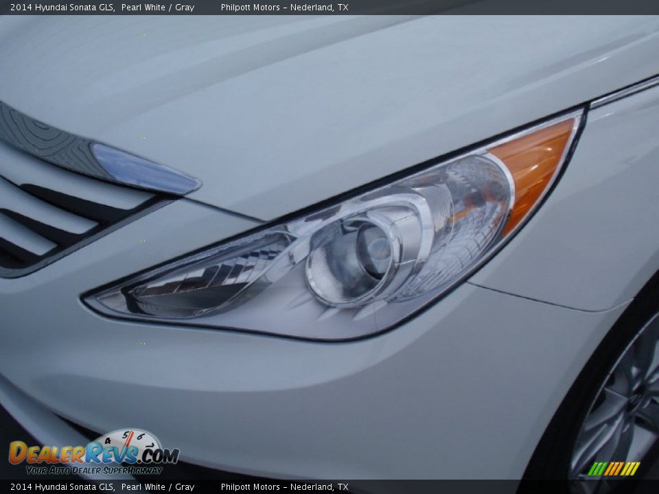 2014 Hyundai Sonata GLS Pearl White / Gray Photo #9