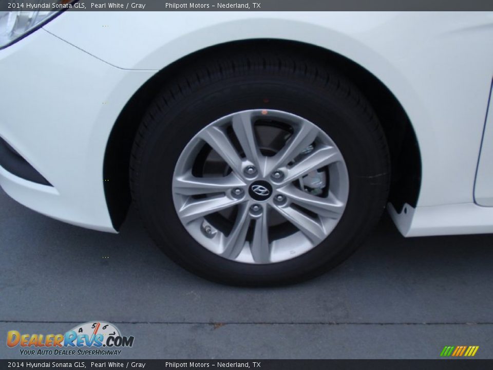 2014 Hyundai Sonata GLS Pearl White / Gray Photo #11