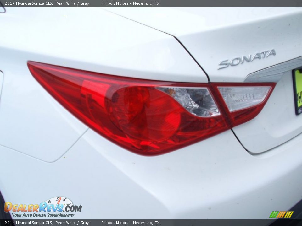2014 Hyundai Sonata GLS Pearl White / Gray Photo #12