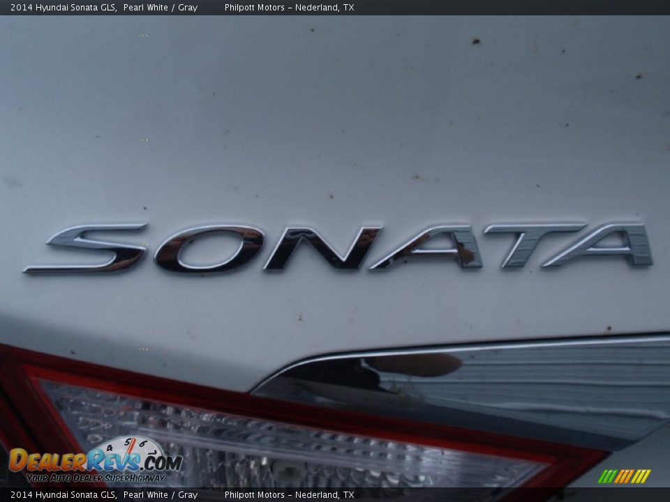 2014 Hyundai Sonata GLS Pearl White / Gray Photo #13