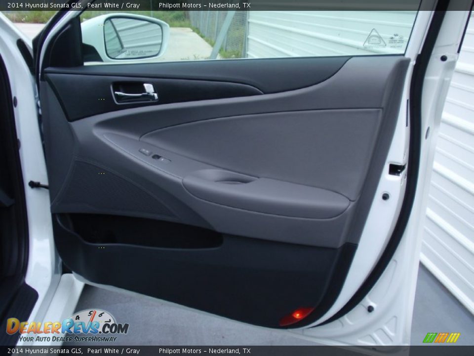 2014 Hyundai Sonata GLS Pearl White / Gray Photo #15