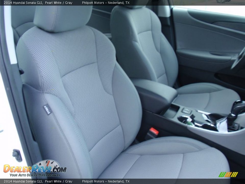 2014 Hyundai Sonata GLS Pearl White / Gray Photo #17