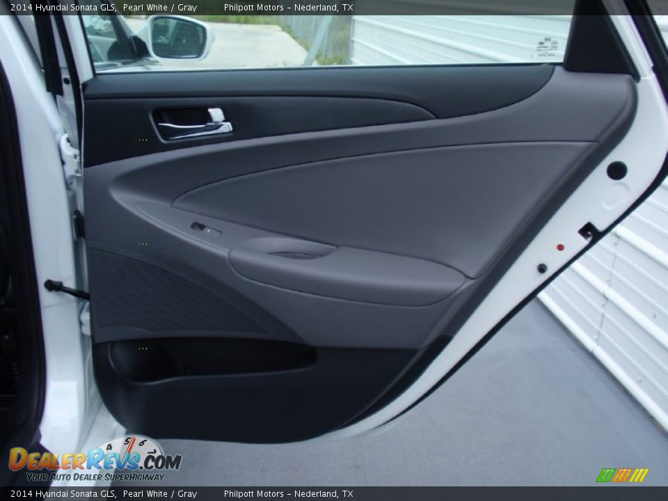 2014 Hyundai Sonata GLS Pearl White / Gray Photo #18
