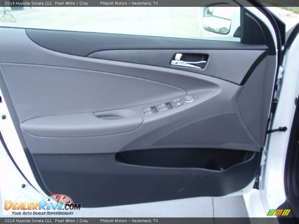 2014 Hyundai Sonata GLS Pearl White / Gray Photo #21