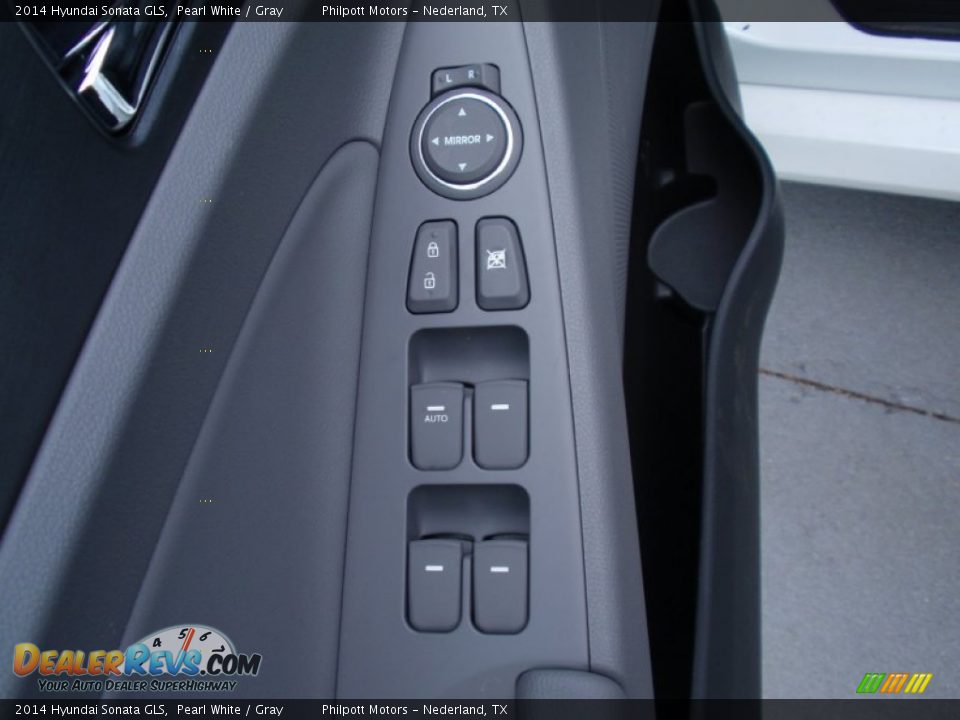 2014 Hyundai Sonata GLS Pearl White / Gray Photo #22