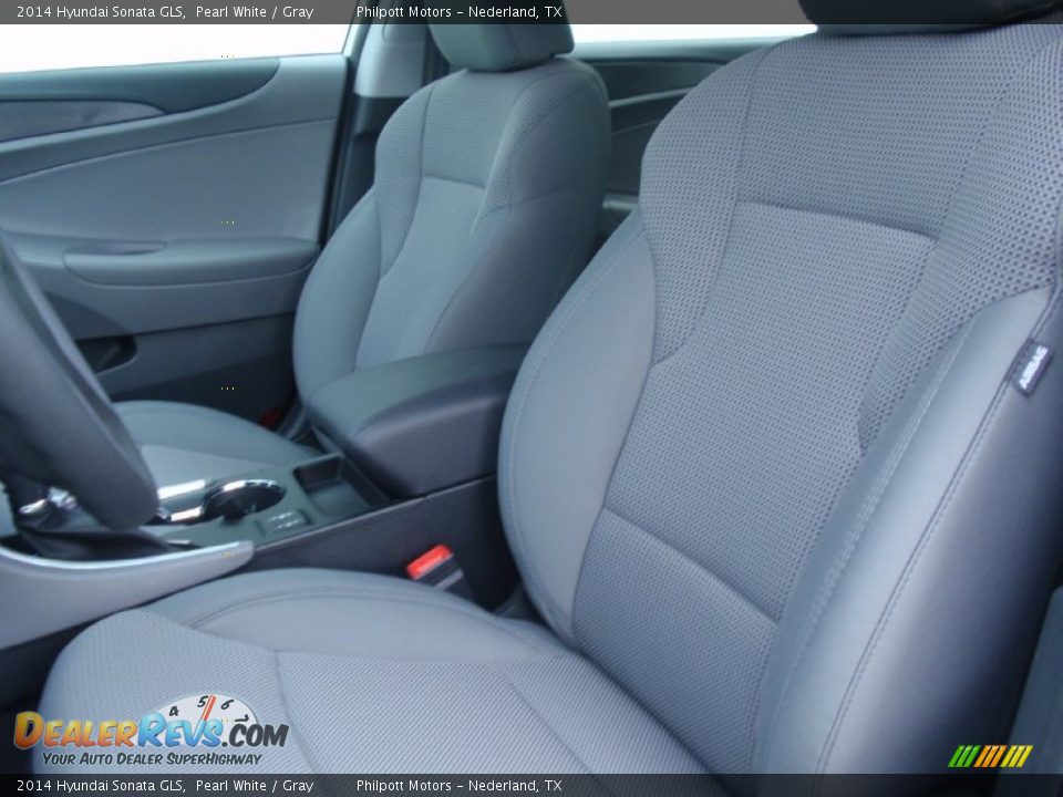2014 Hyundai Sonata GLS Pearl White / Gray Photo #24