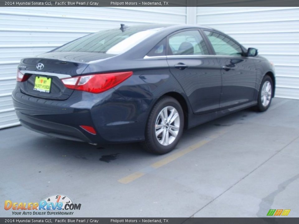 2014 Hyundai Sonata GLS Pacific Blue Pearl / Gray Photo #4