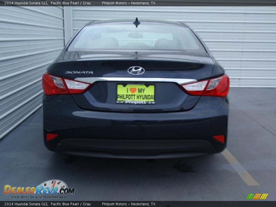 2014 Hyundai Sonata GLS Pacific Blue Pearl / Gray Photo #5