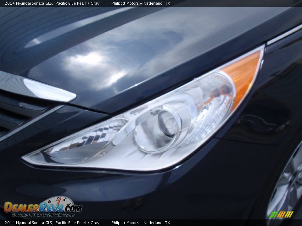 2014 Hyundai Sonata GLS Pacific Blue Pearl / Gray Photo #9