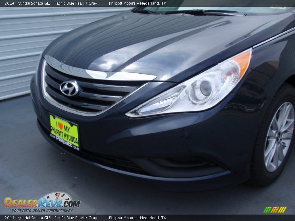 2014 Hyundai Sonata GLS Pacific Blue Pearl / Gray Photo #10