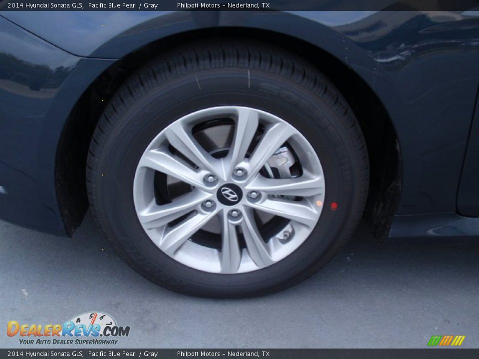 2014 Hyundai Sonata GLS Pacific Blue Pearl / Gray Photo #11