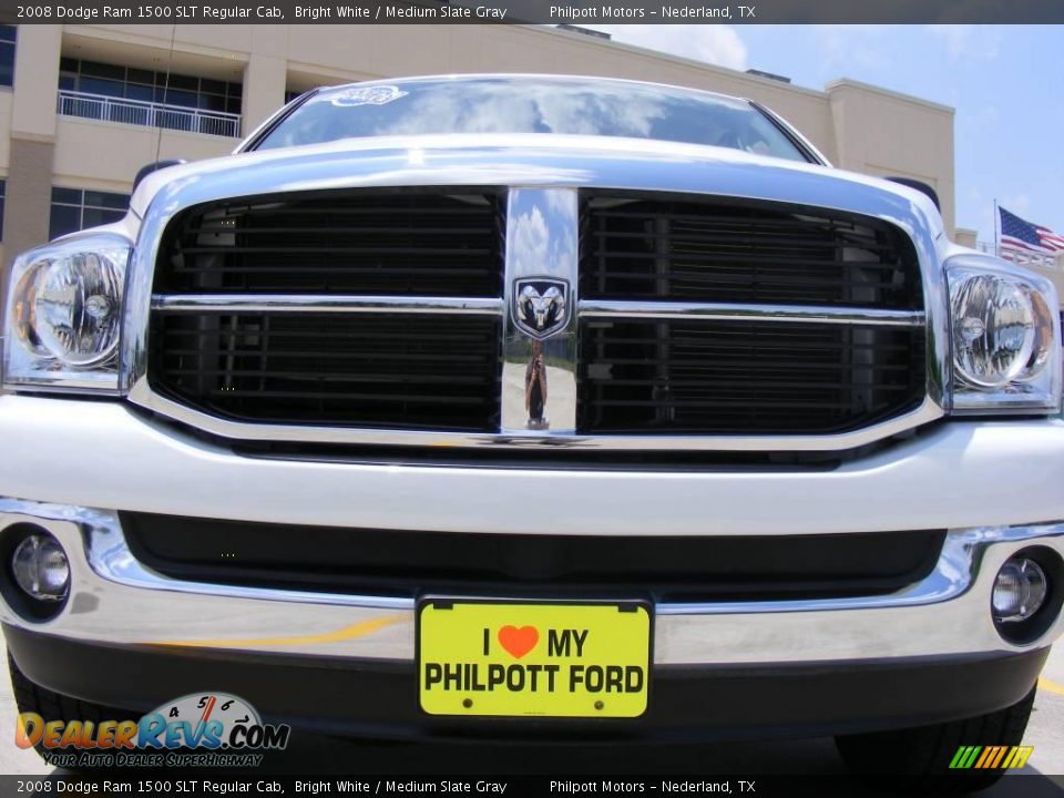 2008 Dodge Ram 1500 SLT Regular Cab Bright White / Medium Slate Gray Photo #9