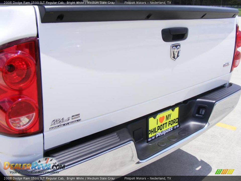 2008 Dodge Ram 1500 SLT Regular Cab Bright White / Medium Slate Gray Photo #19