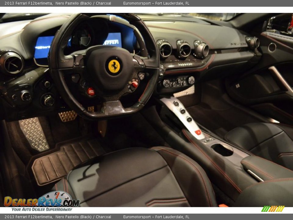 Charcoal Interior - 2013 Ferrari F12berlinetta  Photo #41