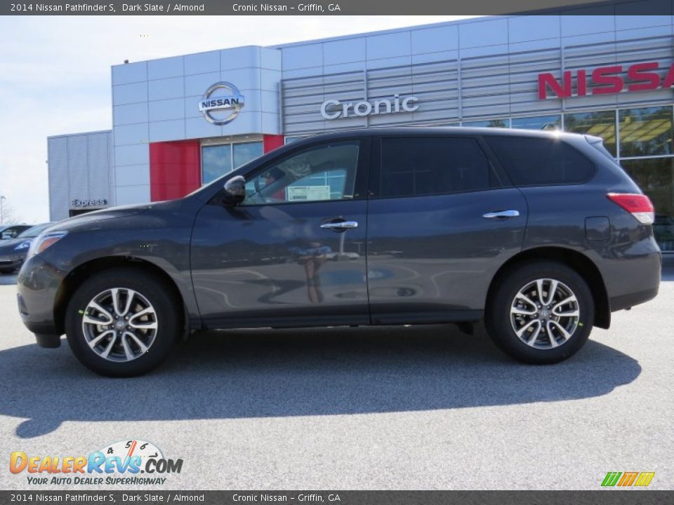 2014 Nissan Pathfinder S Dark Slate / Almond Photo #2