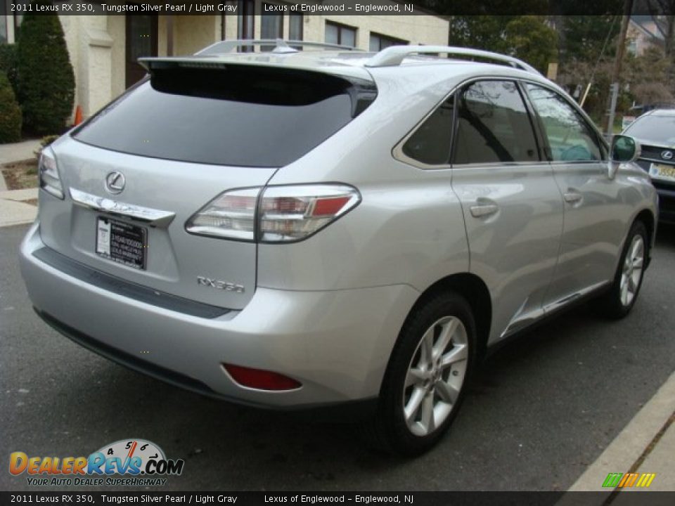 2011 Lexus RX 350 Tungsten Silver Pearl / Light Gray Photo #4
