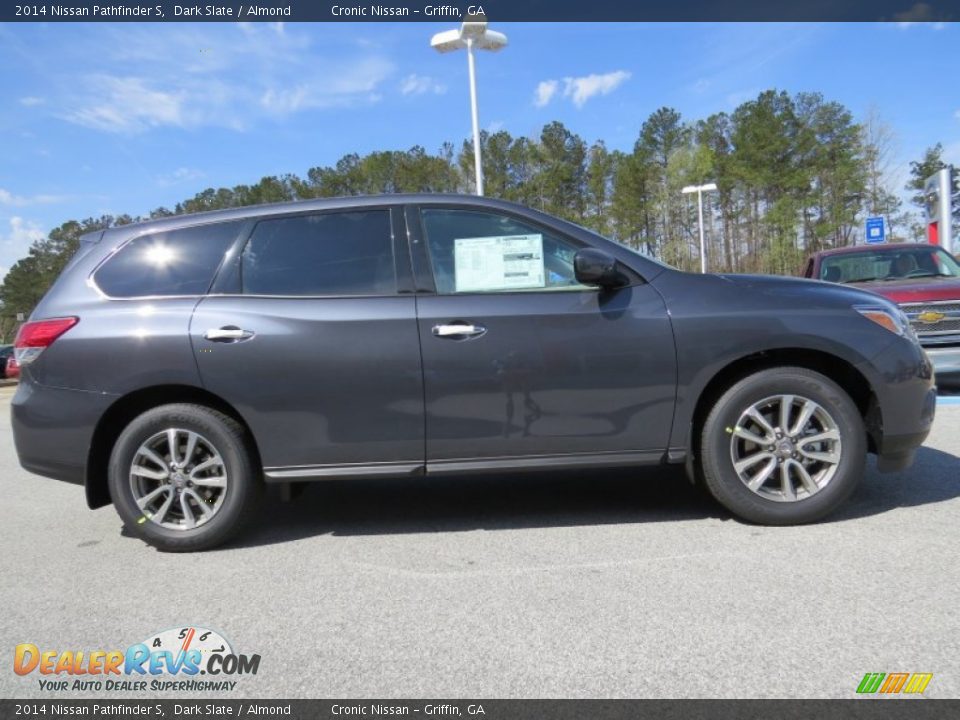 2014 Nissan Pathfinder S Dark Slate / Almond Photo #6