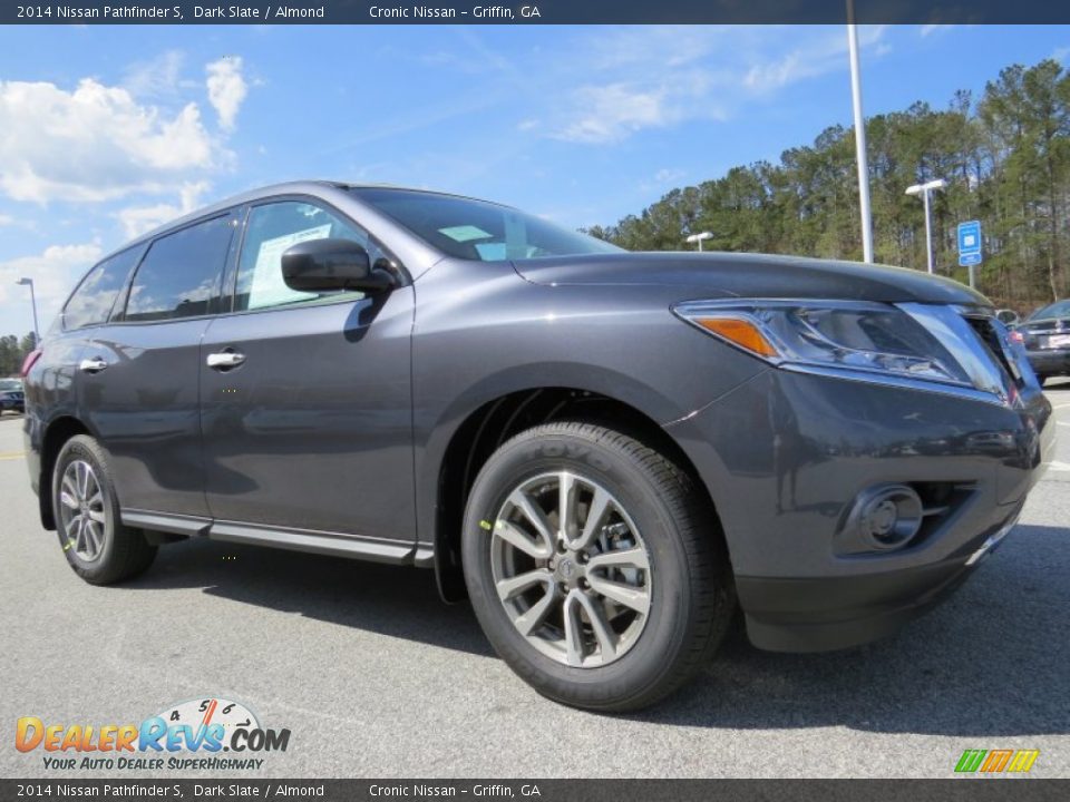 2014 Nissan Pathfinder S Dark Slate / Almond Photo #7