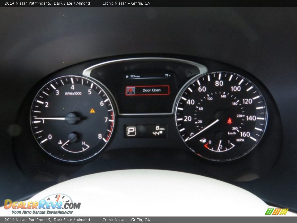 2014 Nissan Pathfinder S Dark Slate / Almond Photo #13