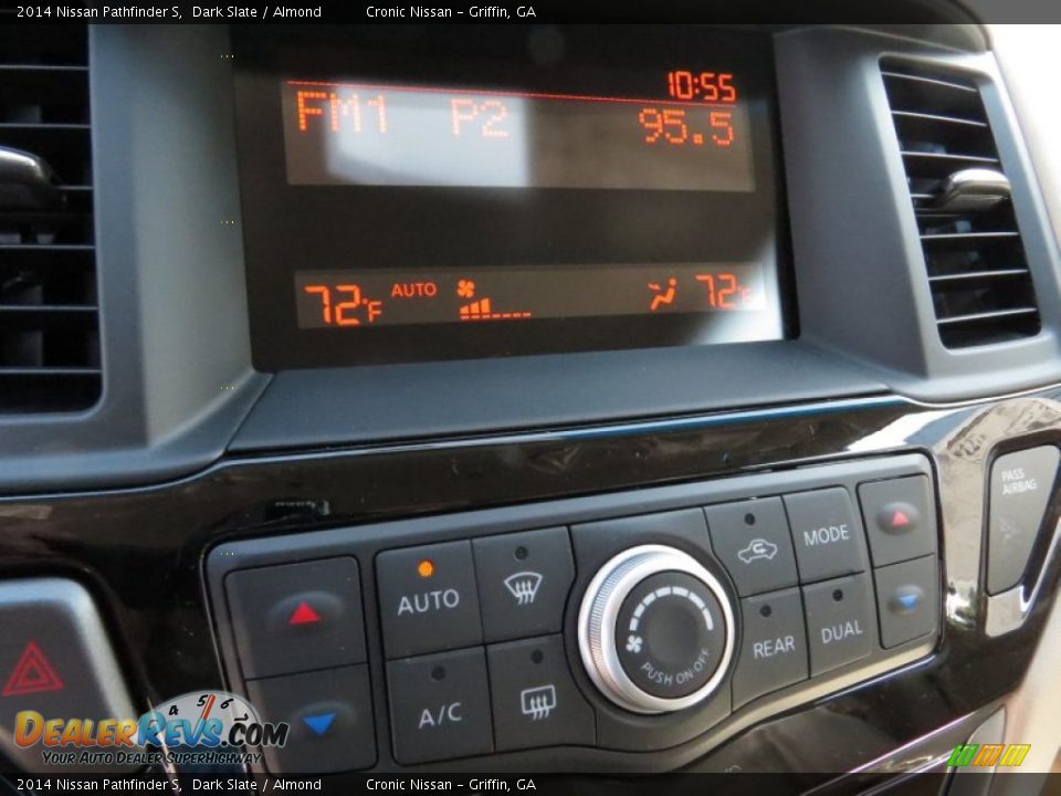 2014 Nissan Pathfinder S Dark Slate / Almond Photo #14