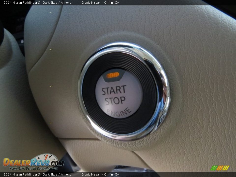 2014 Nissan Pathfinder S Dark Slate / Almond Photo #15
