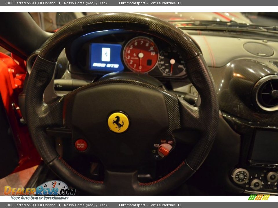2008 Ferrari 599 GTB Fiorano F1 Rosso Corsa (Red) / Black Photo #45
